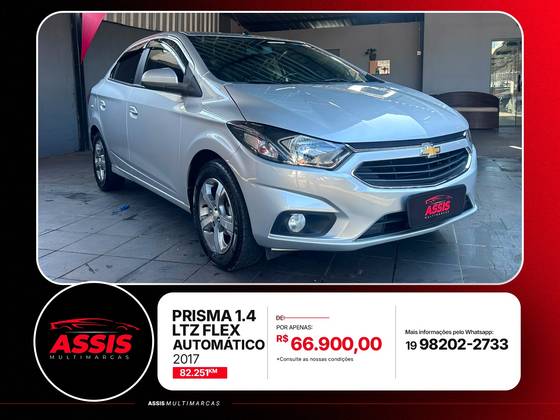 CHEVROLET PRISMA 1.4 MPFI LTZ 8V FLEX 4P AUTOMÁTICO CHEVROLET PRISMA 1.4 MPFI LTZ 8V FLEX 4P AUTOMÁTICO